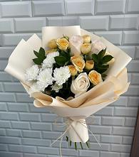 Букет цветов из:  Розы и Хризантемы в Кольцово