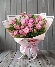 Букет Розовый кустик #REPLACE_PRED# Кольцово