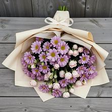 Букет цветов из:  Розы и Хризантемы в Кольцово