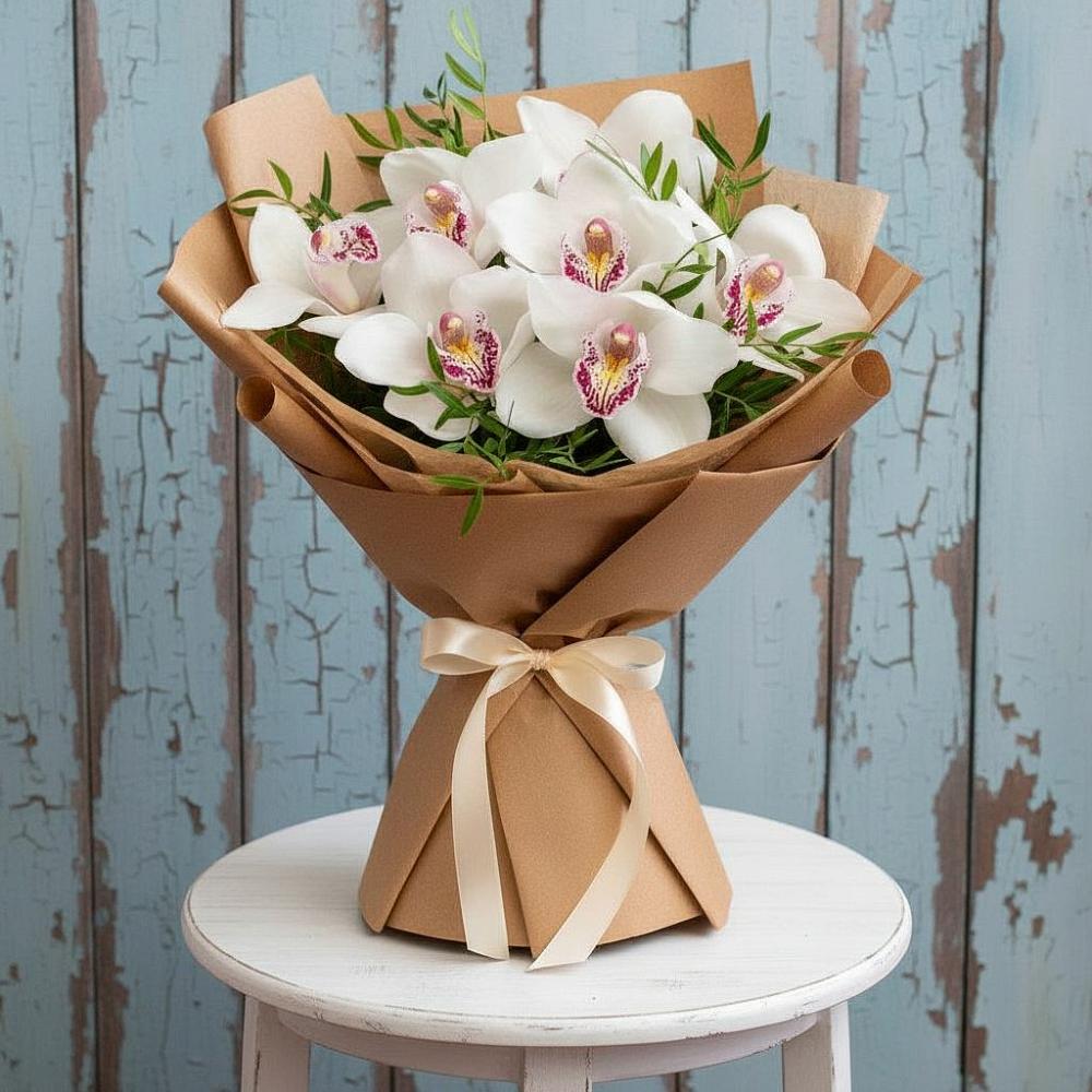 Букет цветов из: Орхидеи и Розы в Кольцово