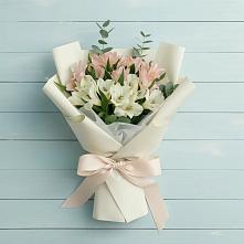 Букет цветов из:  Альстромерии #REPLACE_PRED# Кольцово