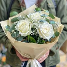 Букет Нежные грёзы в Кольцово Букет цветов из: Розы в Кольцово