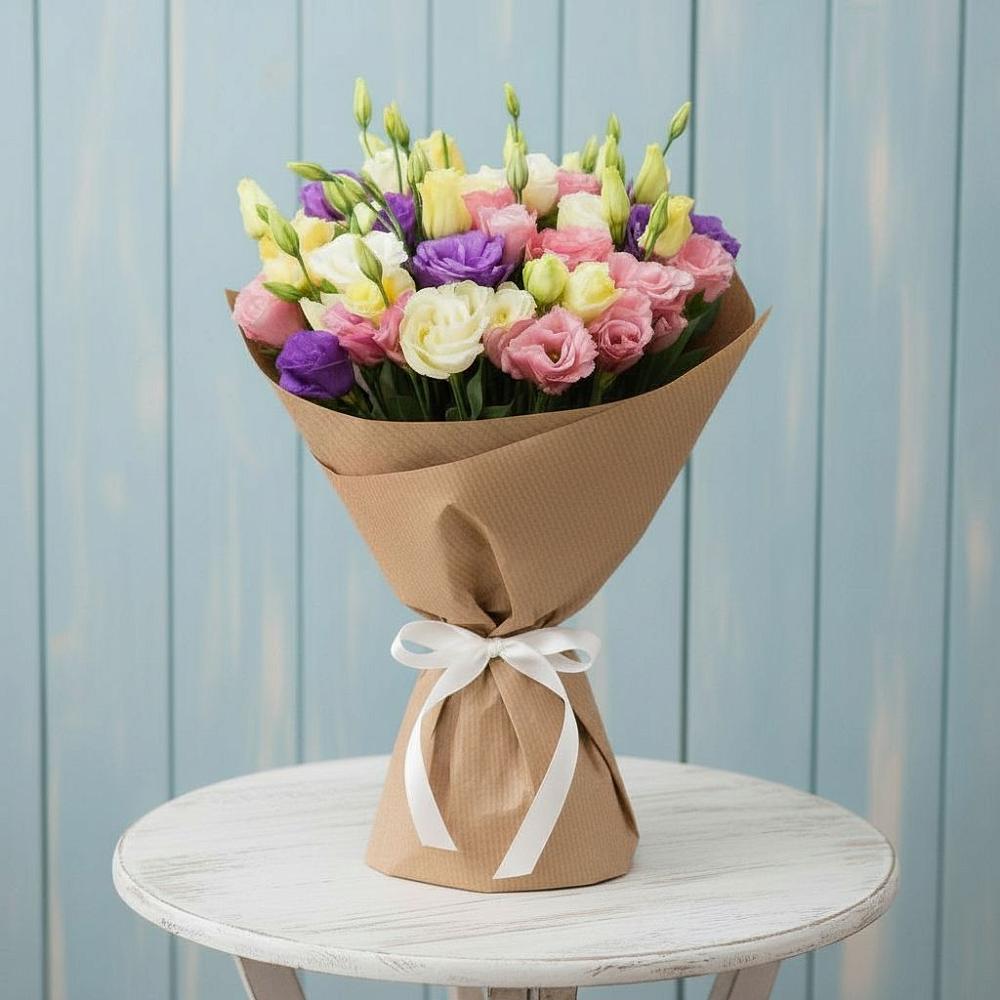 Букет цветов из: Лизиантусы в Кольцово