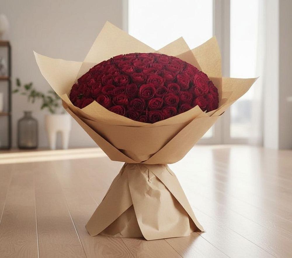 Букет 101 Красная роза в Кольцово