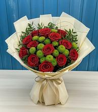 Букет цветов из:  Розы и Хризантемы в Кольцово