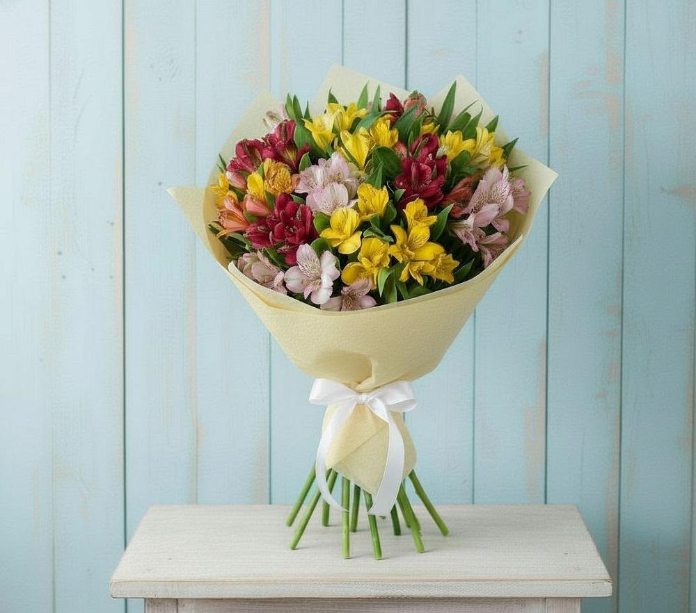 Букет цветов из: Альстромерии в Кольцово