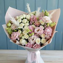 Букет цветов из:  Альстромерии и Розы в Кольцово